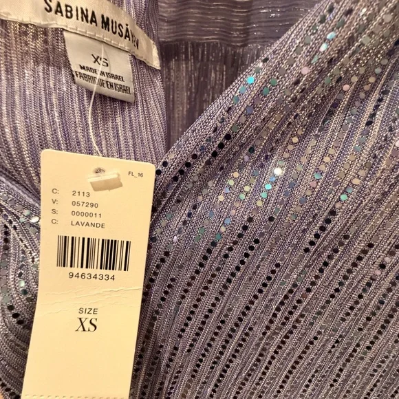 Sabina Musayev Emmeline Maxi Dress in Lavender size XS NWT - Picture 8 of 8